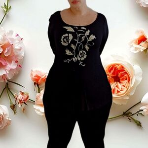 Lane bryant floral blouse